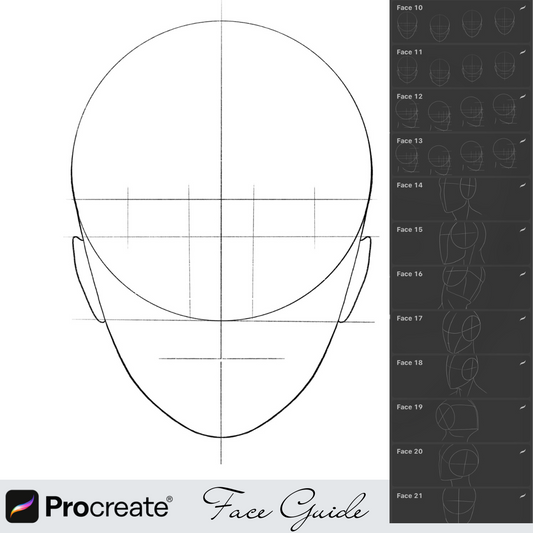 32 Face Guide Brushes